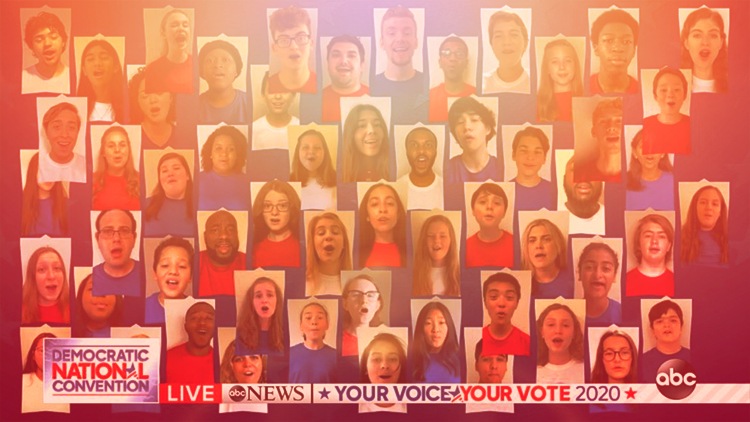 2020 DNC – “America the Beautiful” nationwide choir